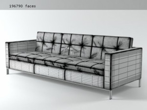 foster 502-30 sofa by walter knoll 3D 模型