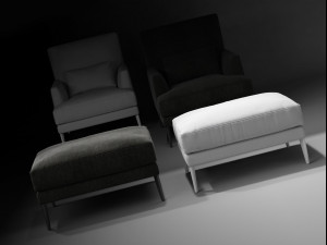 paraiso pouf by bonaldo Modelo 3D
