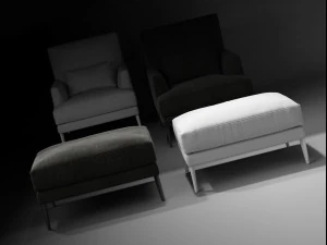 paraiso pouf by bonaldo 3D Model