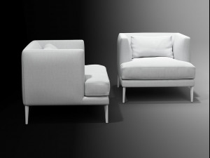 paraiso armchair by bonaldo 3D मॉडल