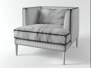 paraiso armchair by bonaldo 3D मॉडल
