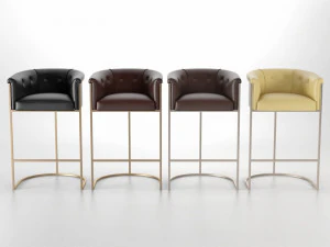 calvin barstool by arteriors 3D Model