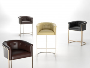 calvin barstool by arteriors 3Dモデル