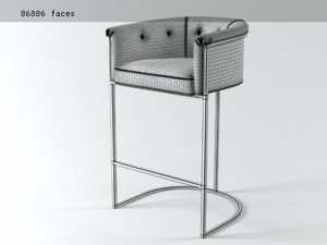 calvin barstool by arteriors 3Dモデル
