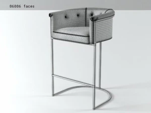 calvin barstool by arteriors 3D Model