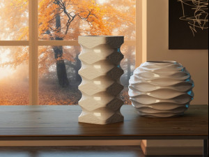 white ceramic set 01 3D Model