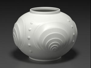 white ceramic set 01 3D Model