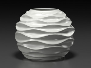 white ceramic set 01 3D Model