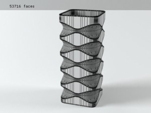 white ceramic set 01 3D Model
