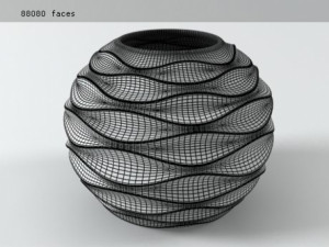 white ceramic set 01 3D Model