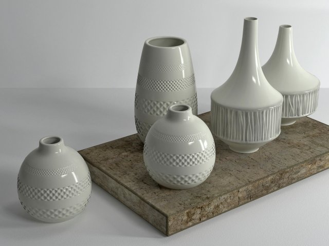 ceramic set 01 3D-Modell .c4d .max .obj .3ds .fbx .stl .blend 