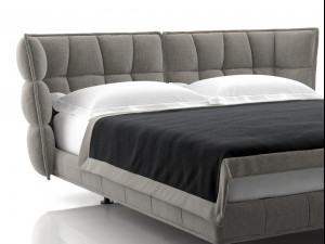 husk bed by bb italia 3D 모델