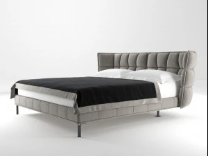 husk bed by bb italia 3D Model