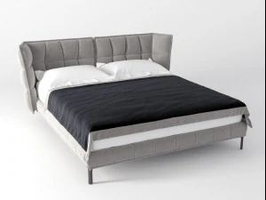 husk bed by bb italia 3D Model