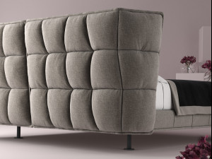 husk bed by bb italia 3D 모델