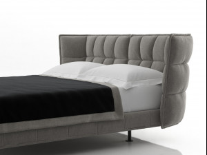 husk bed by bb italia 3D 모델