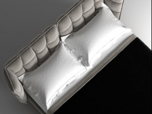 husk bed by bb italia 3D 모델