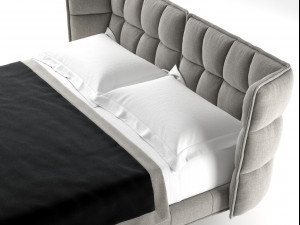 husk bed by bb italia 3D 모델