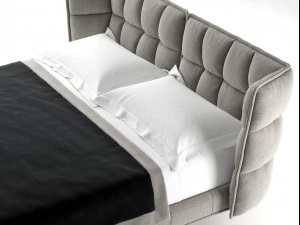 husk bed by bb italia 3D Model