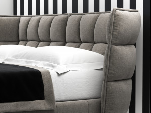 husk bed by bb italia 3D 모델