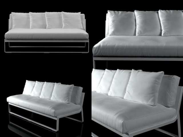 flat sofa by gandia blasco 3D Модель .c4d .max .obj .3ds .fbx .stl .blend 