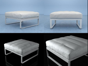 flat pouf by gandia blasco Modelo 3D