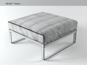 flat pouf by gandia blasco Modelo 3D