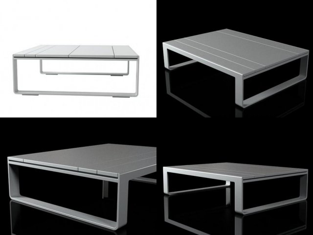 flat low tables by gandia blasco Model 3D .c4d .max .obj .3ds .fbx .stl .blend 