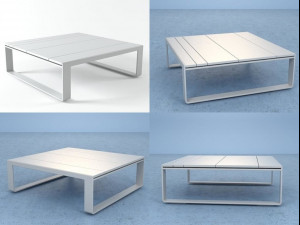 flat low tables by gandia blasco Model 3D