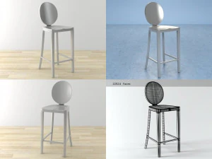 banqueta kong da emeco Modelo 3D
