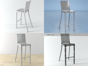 hudson barstool by emeco 3D Model