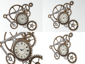 clock wall sculpture 3D Model