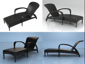 tango chaise longue by dedon 3D Model