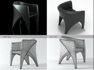 phoenix armchair by dedon 3Dモデル