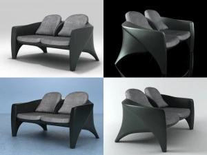 Phoenix 2-Sitzer von Dedon 3D Modell