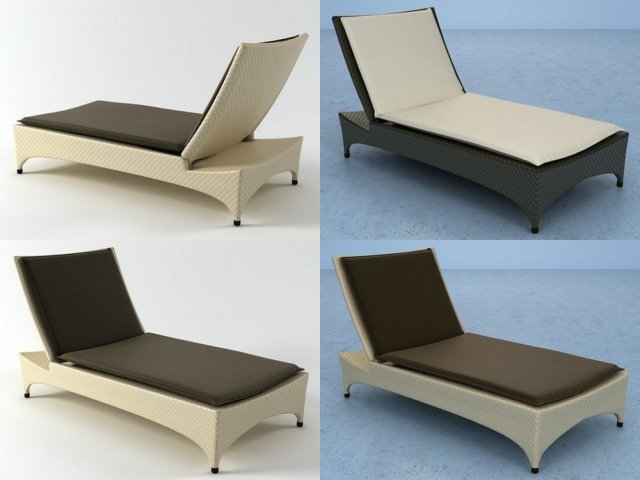 marrakesh beach chair by dedon 3D-Modell .c4d .max .obj .3ds .fbx .stl .blend 
