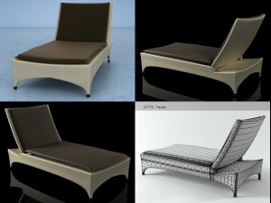 marrakesh beach chair by dedon 3D-Modell
