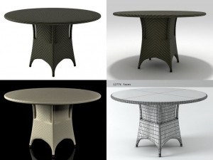 marrakesh dining table by dedon Modèle 3D