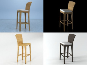 panama barstool by dedon Modello 3D