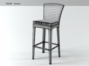 panama barstool by dedon Modello 3D