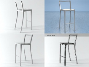 icon barstool by emeco 3D मॉडल