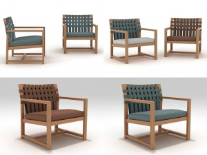 network 168 lounge chair by roda 3D Модель