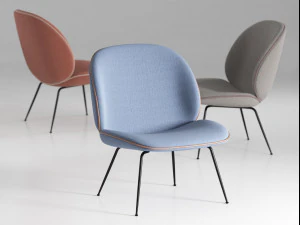 beetle lounge by gubi 3D Model