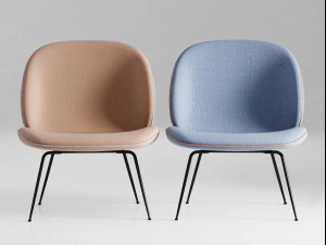 beetle lounge by gubi 3D Model