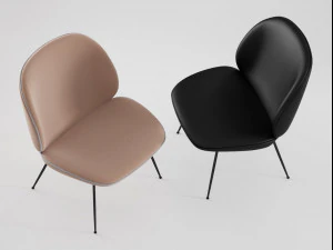 beetle lounge by gubi 3D Model