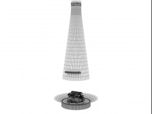 filiofocus telescopic fireplace by focus 3D Model
