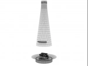 filiofocus telescopic fireplace by focus 3D Model