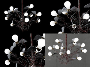 birdie pendant lamp by ingo maurer Model 3D