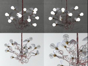 birdie pendant lamp by ingo maurer Model 3D