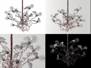 birdie pendant lamp by ingo maurer Model 3D
